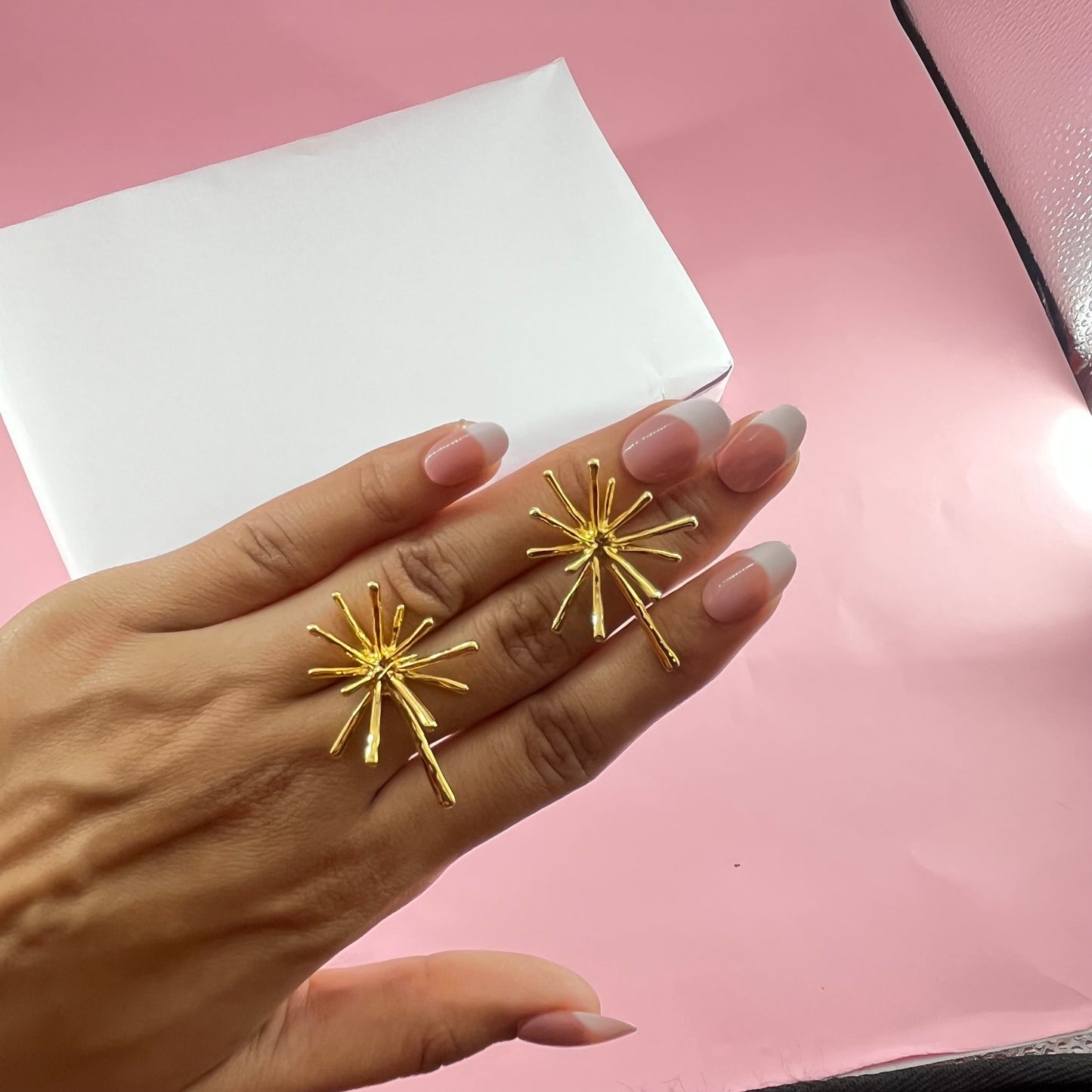 Golden Starburst Earrings