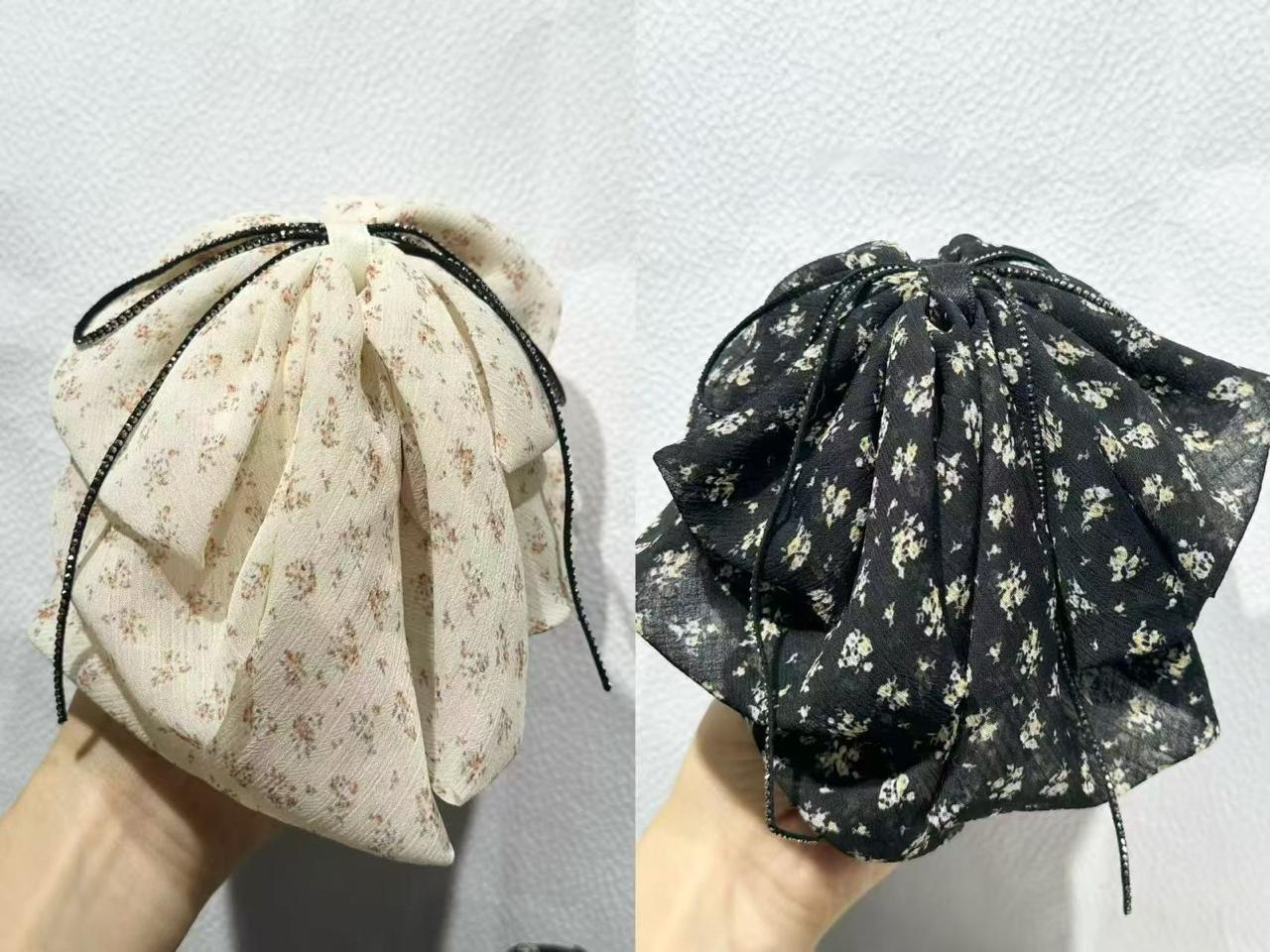 Bloom Whisper Voluminous Hair Pouch ā Dual Tones