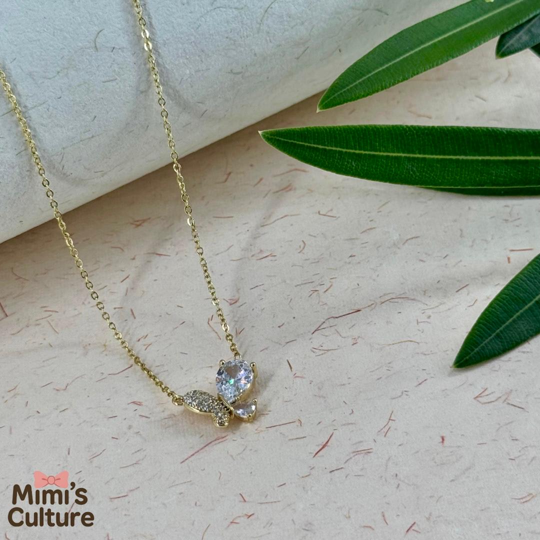 Mimi’s Crystal Flutter Pendant 🦋