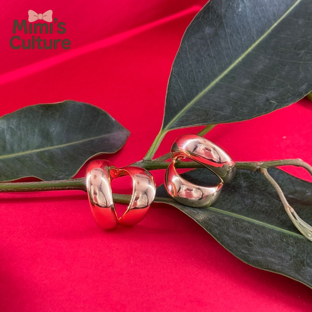 Golden Bold Hoop Earrings