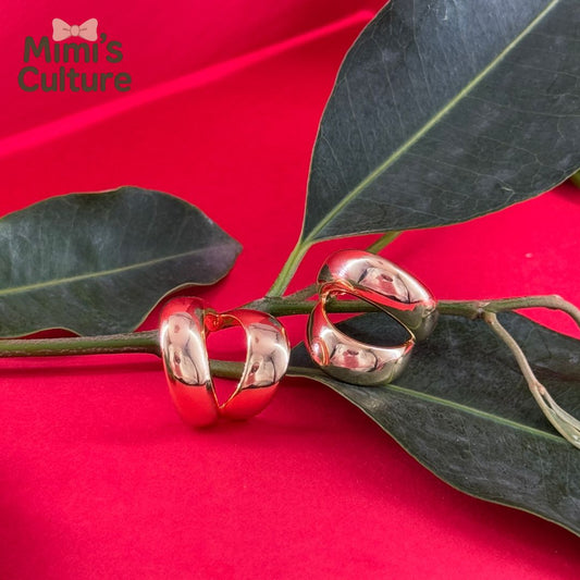 Golden Bold Hoop Earrings