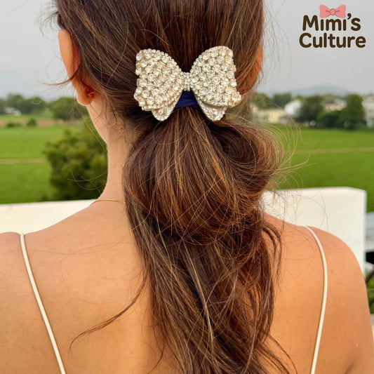 Luxe Crystal Couture Bow Clip