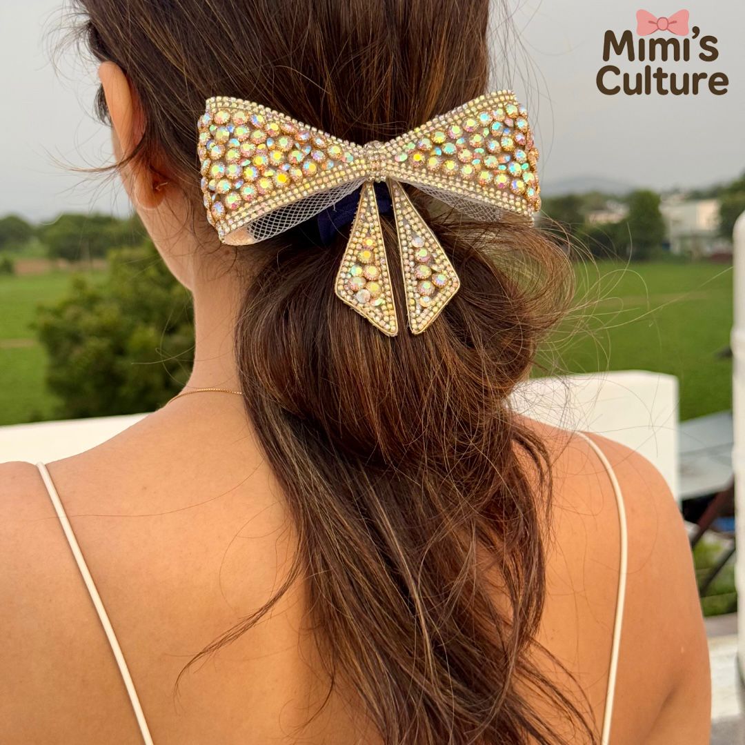 Aurora Luxe Jewel Bow Clip