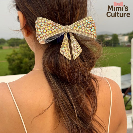 Aurora Luxe Jewel Bow Clip