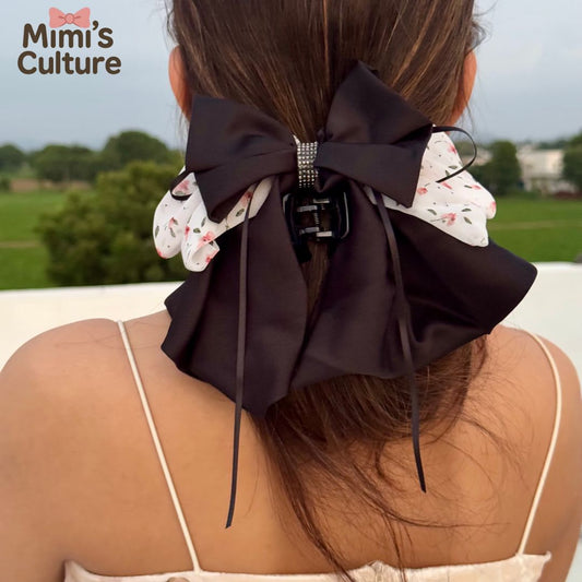 Serenade Noir Silk Bow