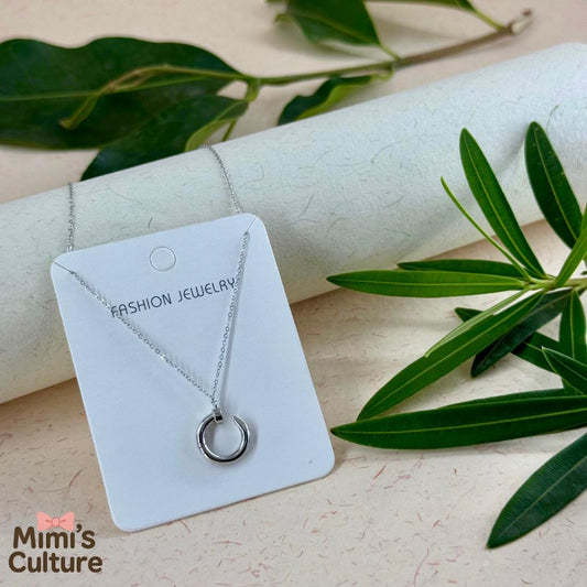 Mimi’s Silver Halo Pendant ⚪