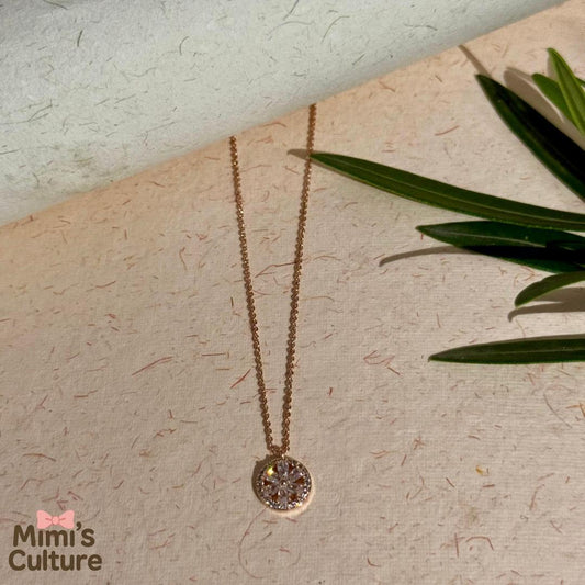 Mimi’s Culture Dainty Solitaire Pendant Necklace