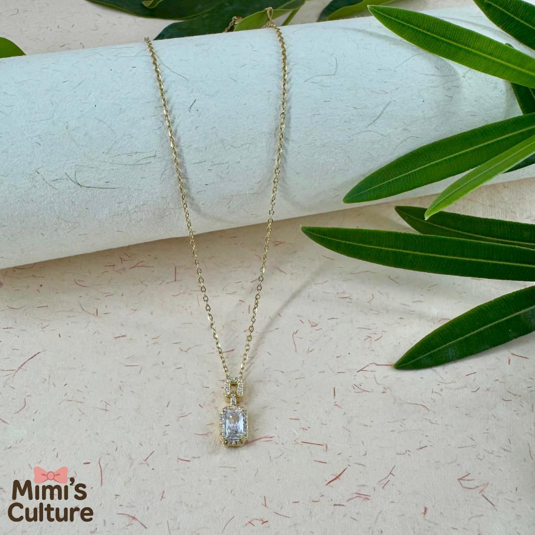 Mimi’s Culture Radiant Solitaire Necklace