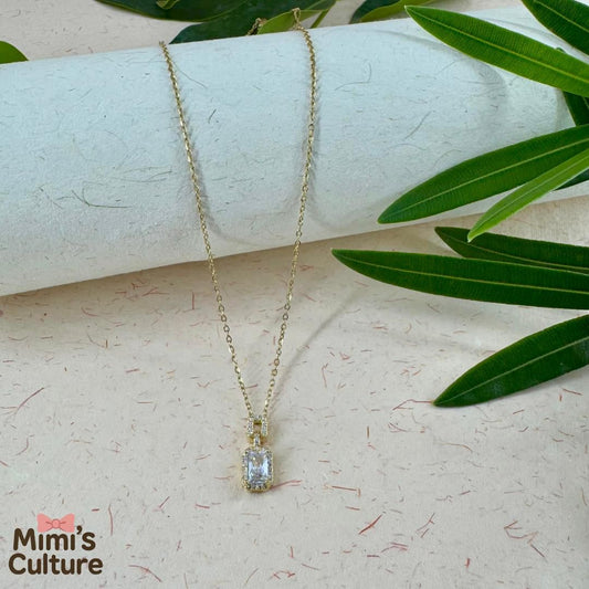 Mimi’s Culture Radiant Solitaire Necklace