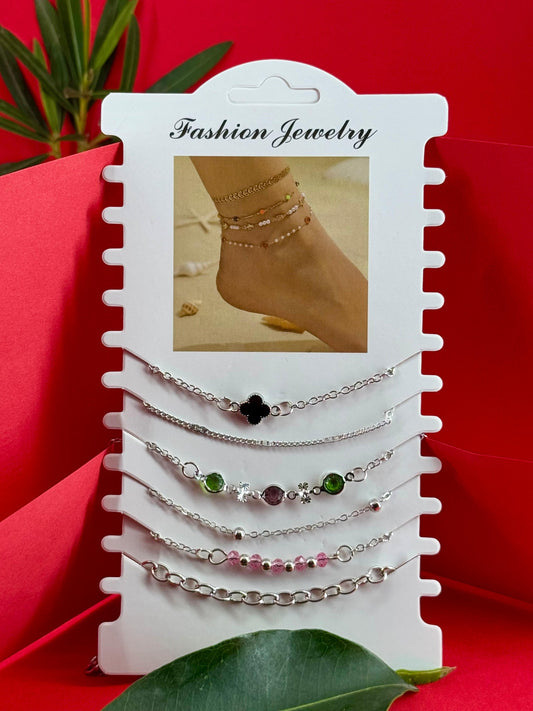 Mimi’s Culture Luxe Charm Anklet Set